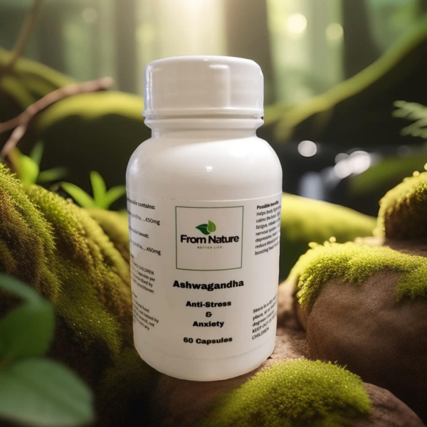 Discover the power of organic Ashwagandha capsules for stress relief, energy, and overall well-being. Available in 30, 60, and 90 capsule options.